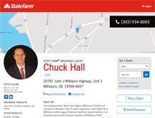 Tablet Screenshot of chuckhallinsurance.com